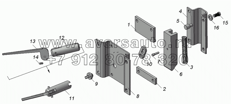 9674-3919040 Замок с защелкой